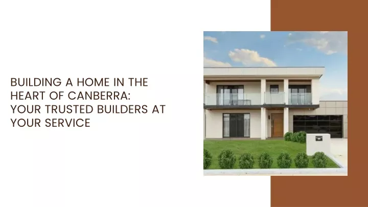 building a home in the heart of canberra your