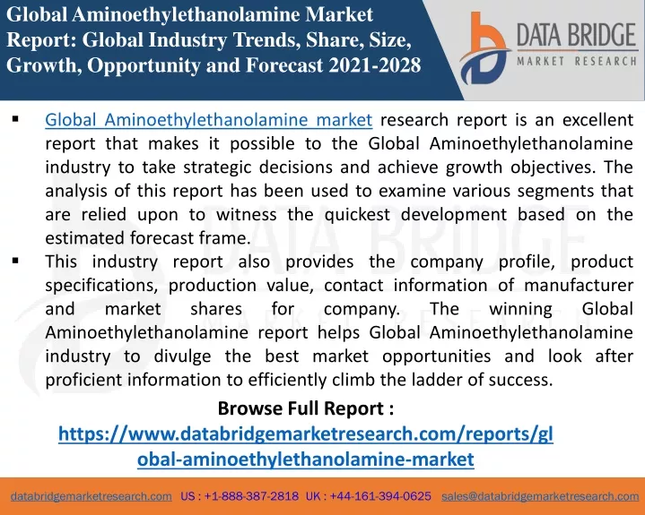 global aminoethylethanolamine market report