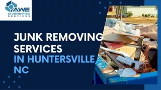 Junk Removing Services in Huntersville, NC