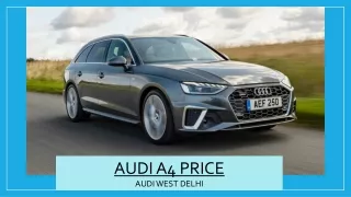 audi a4 price audi west delhi