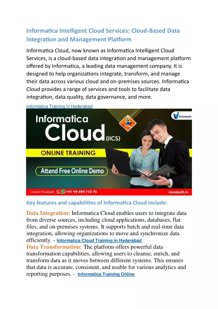 informatica intelligent cloud services cloud