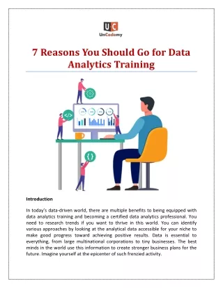 7 Reasons You Should Go for Data Analytics Training