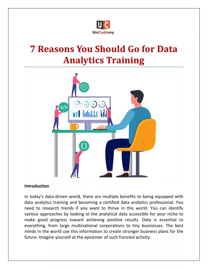 7 reasons you should go for data analytics