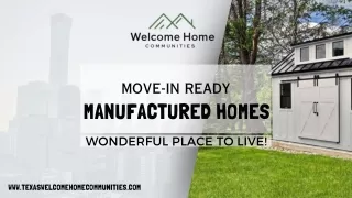 Houston Trailer Home Sale | Welcome Home Communities