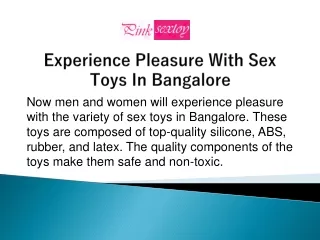 Buy Sex Toys in Bangalore | Pinksextoy | Cash-on-Delivery
