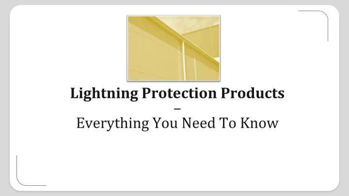 lightning protection products everything you need