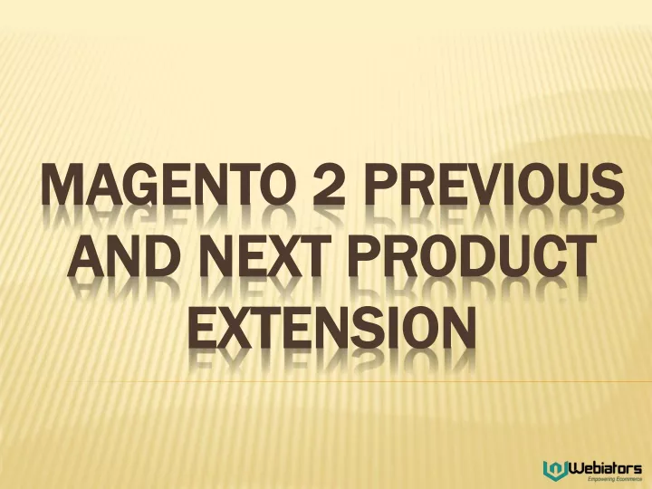magento 2 previous and next product extension