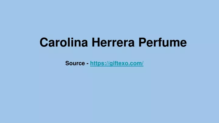 carolina herrera perfume