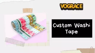 The Best Printing Services - Design Your Own Custom Washi Tape