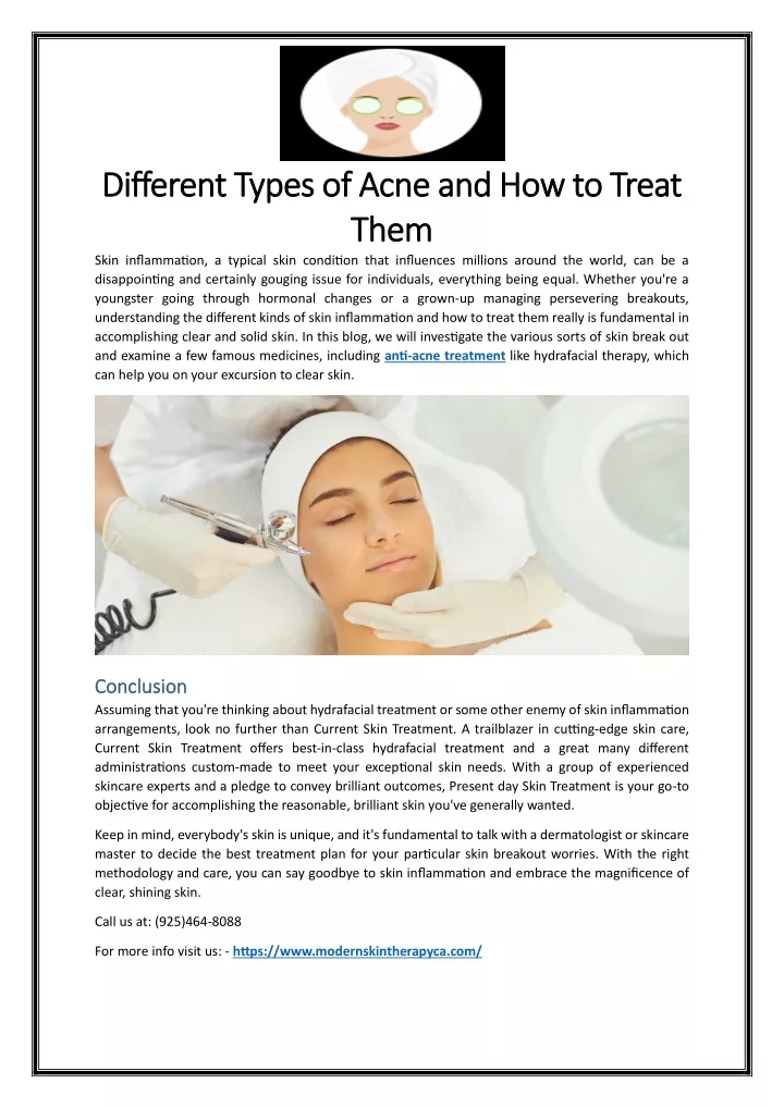 different types of acne and how to treat
