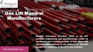 Gas Lift Mandrel Manufacturers