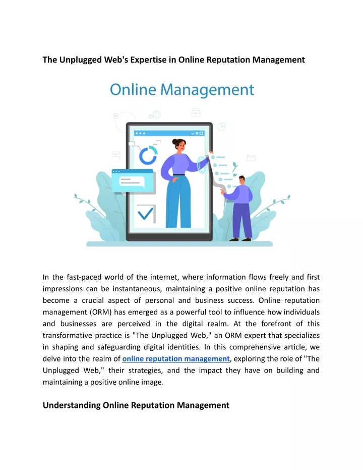 the unplugged web s expertise in online