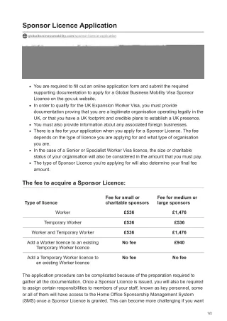 Streamline Your Global Workforce with a Sponsor Licence Application | GlobalBusi