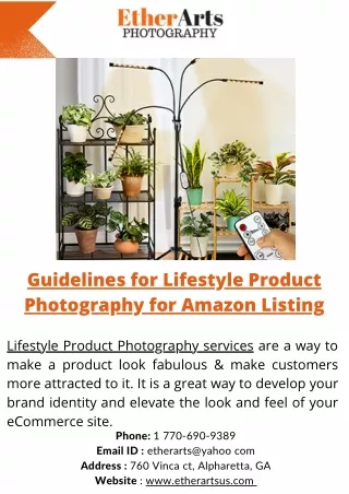 Guidelines for Lifestyle Product Photography for Amazon Listing