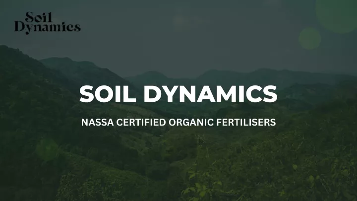 soil dynamics