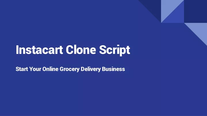 instacart clone script