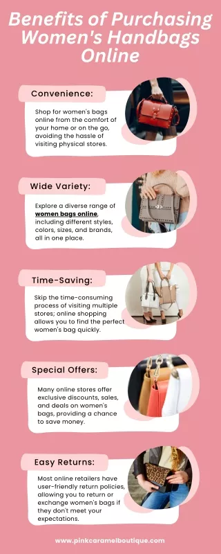 Benefits of Purchasing Women's Handbags Online