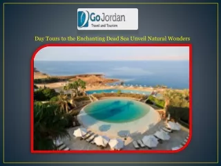 Day Tours to the Enchanting Dead Sea Unveil Natural Wonders