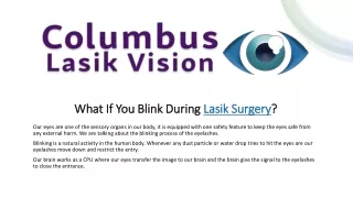 what if you blink during lasik surgery