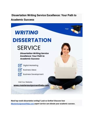 Dissertation Writing Service Excellence: Your Path to Academic Success
