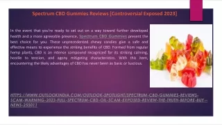 Spectrum CBD Gummies