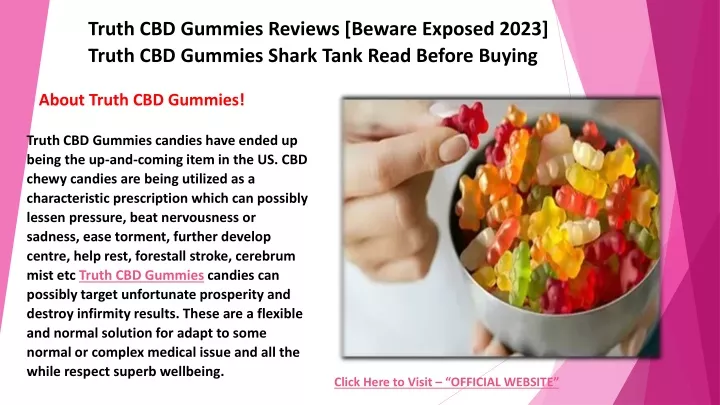 truth cbd gummies reviews beware exposed 2023