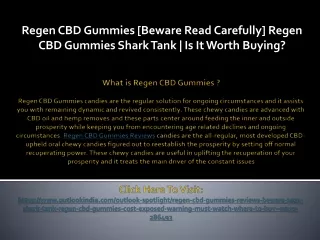 Regen CBD Gummies