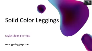 Ravishing Style Ideas With Your Solid Color Leggings