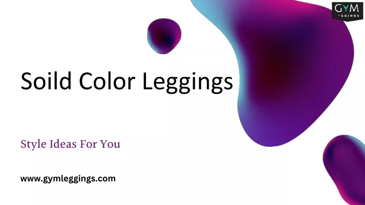 soild color leggings