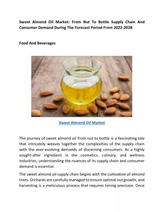 Sweet Almond Oil Market