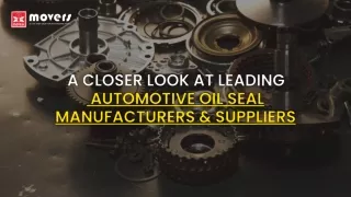 Automotive Oil Seal Manufacturer: Enhancing Vehicle Reliability and Performance