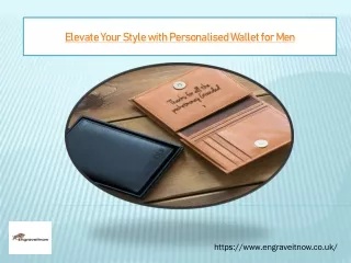 elevate your style with personalised wallet