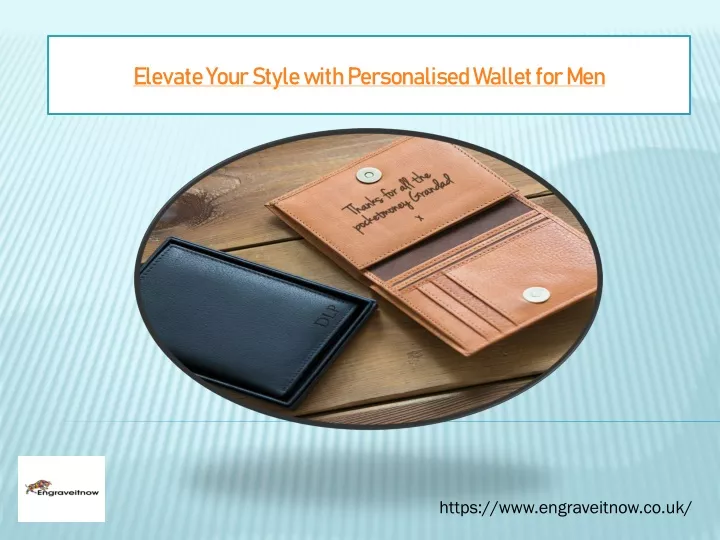 elevate your style with personalised wallet