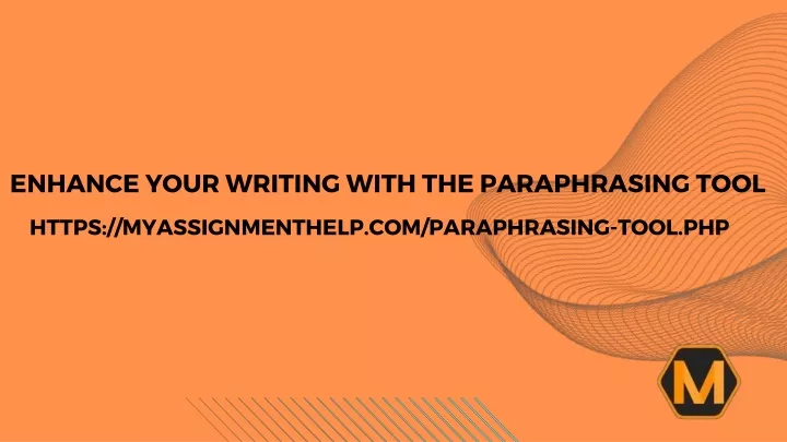 enhance your writing with the paraphrasing tool