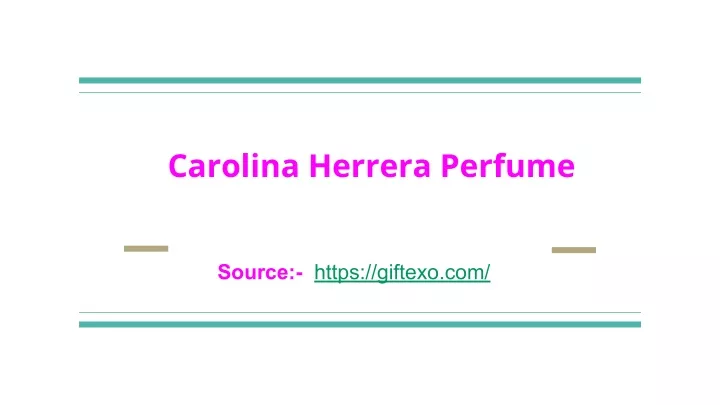 carolina herrera perfume