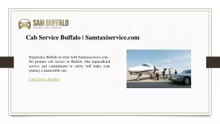 Cab Service Buffalo  Samtaxiservice.com