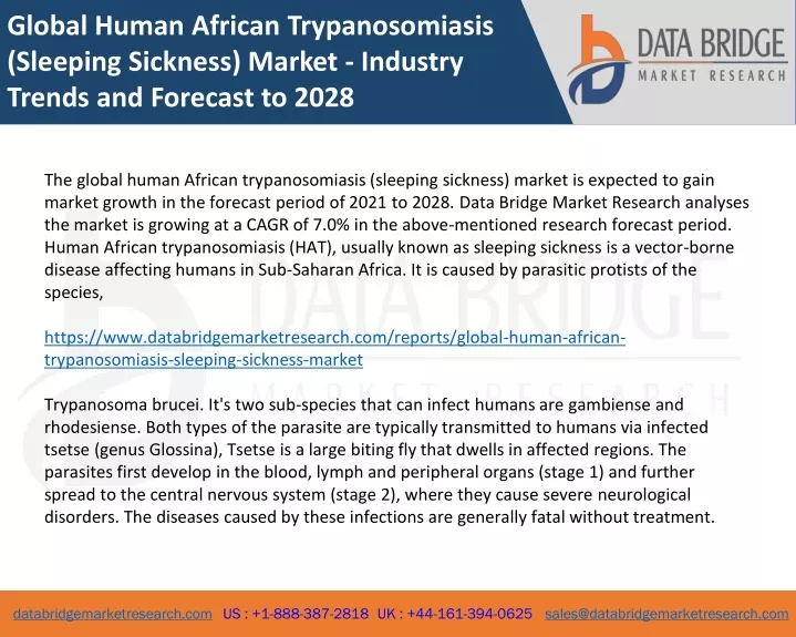 global human african trypanosomiasis sleeping
