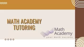 math academy tutoring