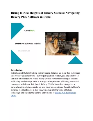 Rising to New Heights of Bakery Success_ Navigating Bakery POS Software in Dubai
