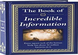 PDF The Book of Incredible Information
