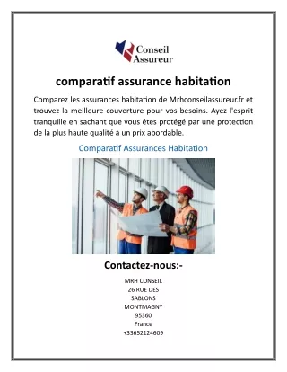 comparatif assurance habitation