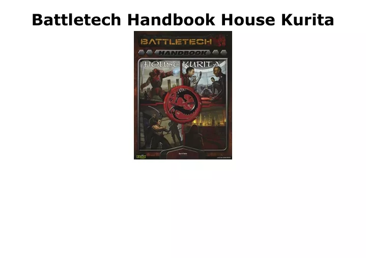 battletech handbook house kurita