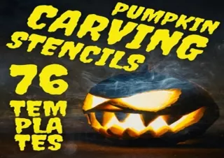 Ebook (download) Pumpkin Carving Stencils: 76 Pumpkin Cutting Patterns for Hallo