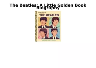 EPUB DOWNLOAD The Beatles: A Little Golden Book Biography ipad