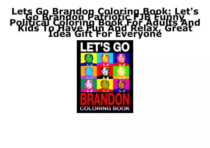 lets go brandon coloring book let s go brandon