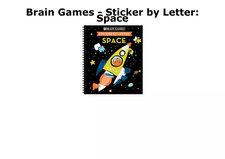 brain games sticker by letter space