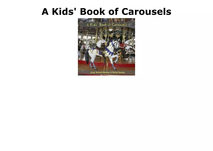 a kids book of carousels