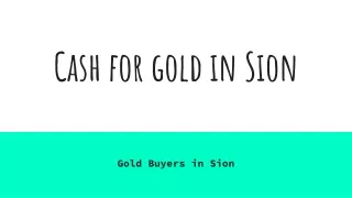 gold buyers in Sion