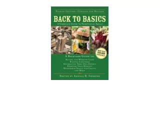 Kindle online PDF Back to Basics A Complete Guide to Traditional Skills Back to Basics Guides for ipad