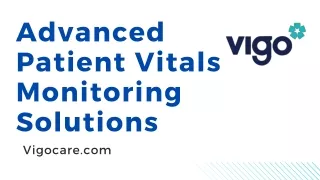 Advanced Patient Vitals Monitoring Solutions - vigocare.com